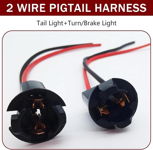 2 PCS T10 Bulb Socket, T10 194 168 W5W Bulbs Pre-Wired Harness Connector, 12V Tail Light Socket Side Marker Light Socket Adapter, for Most Cars Trucks SUVs (Multicolored) in Saudi Arabia