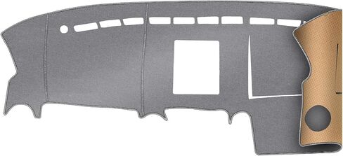 ترقية غطاء لوحة القيادة داكرون المناسب لـ 2004-2008 Ford F-150 فعال مضاد للوهج، يقلل الانعكاس، حماية من الشمس، مقاوم للغبار، ممتص للرطوبة ومقاوم للأشعة فوق البنفسجية - رمادي in Kuwait