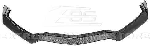 Replacement For 2020-Present Chevrolet Corvette C8 | GM 5VM Style One Piece Design CARBON FIBER Front Bumper Lower Lip Splitter (Carbon Fiber) in Saudi Arabia
