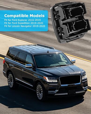 Dual USB Outlet Charger Port Cover Fit for Ford F-150 2017-2020 Explorer 2016-2019 Expedition 2019 2020 Lincoln Navigator 2019 2020 Replace FB5Z-19A495-AB in Kuwait