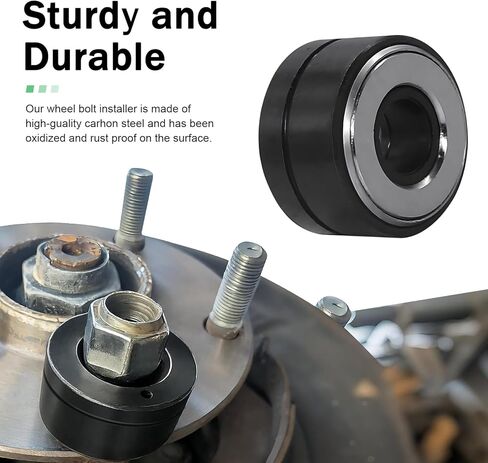 1 PC 22800 Wheel Stud Installer, Car Carbon Steel Wheel Stud Installer, Tire Studs Tool, Universal for Most Cars, Light-duty Trucks (Black) in Saudi Arabia