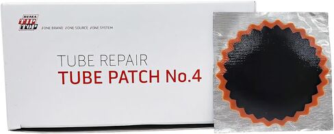 REMA TIP TOP No. 4 Tube Patch, 30 Units of 3 inch Round Vulcanizing Patches for Automotive, Truck and Farm Tire Inner Tube Repair, Red Feather Edge in Saudi Arabia