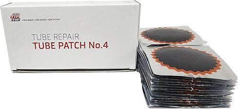 REMA TIP TOP No. 4 Tube Patch, 30 Units of 3 inch Round Vulcanizing Patches for Automotive, Truck and Farm Tire Inner Tube Repair, Red Feather Edge in Saudi Arabia