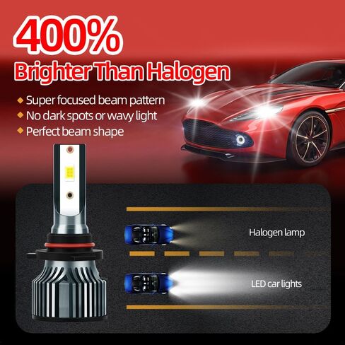 9005 H11 LED Headlight Fog Light Bulbs Kit for Subaru Forester 2014‑2018, 6000K White 55W 9005 High Beam Low Beam and H11 Fog Light Replacement with Built‑in Cooling Fan, Plug and Play, 6‑Pack in Kuwait