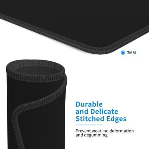 Get Shit Done Cool Black Water Resistant Mouse Pad with Stitched Edge Computer Mouse Mat with Anti-Slip Rubber Base for Office Laptop Gaming Working 10X12 in, style-1 in Saudi Arabia