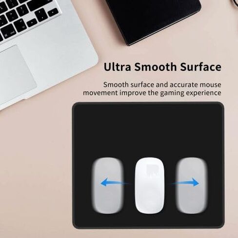 Get Shit Done Cool Black Water Resistant Mouse Pad with Stitched Edge Computer Mouse Mat with Anti-Slip Rubber Base for Office Laptop Gaming Working 10X12 in, style-1 in Saudi Arabia