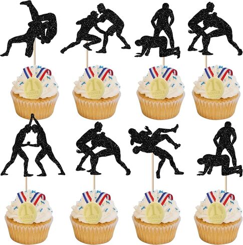 Rsstarxi 24 Pack Dance King Cupcake Toppers Jazz Dancers Happy Birthday Cupcake Toppers Forever God Art Dance Theme Birthday Cupcake Picks for Anniversary Birthday Party Cake Decorations in Saudi Arabia