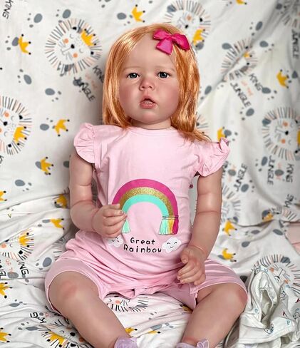 Pinky 28 Inch Reborn Baby Doll, Newborn Toddler, Soft Silicone Vinyl, Lifelike for Kids Age 3+ in Saudi Arabia