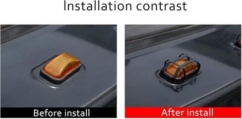PIUGILH Cab Marker Lights غطاء مصبغة واقي لـ Hummer H2 2003 2004 2005 2006 2007 2008 2009، مجموعة ضوء علامة السقف، واقيات غطاء ضوء السقف، 6 قطع in Kuwait