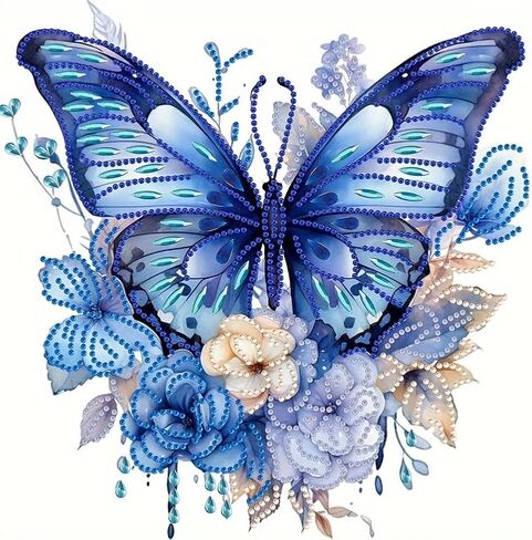 Bloomthread Diamond Painting Arts for Adults - Dragonfly Partial Drill Diamond Art Paintings, DIY Craft Arts for Home Decor and Gifts - 12x12 Inches (Dragonfly) in Saudi Arabia