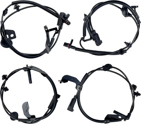 4-Pack ABS Wheel Speed Sensor Set Compatible for Jeep Compass Patriot 2007-2016 Dodge Caliber 2007-2012 Replaces 5105573AA 5105572AA 5105063AA 5105062AA Only fits FWD in Kuwait