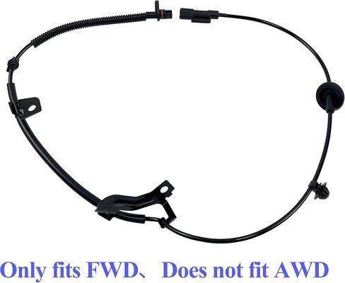 4-Pack ABS Wheel Speed Sensor Set Compatible for Jeep Compass Patriot 2007-2016 Dodge Caliber 2007-2012 Replaces 5105573AA 5105572AA 5105063AA 5105062AA Only fits FWD in Kuwait