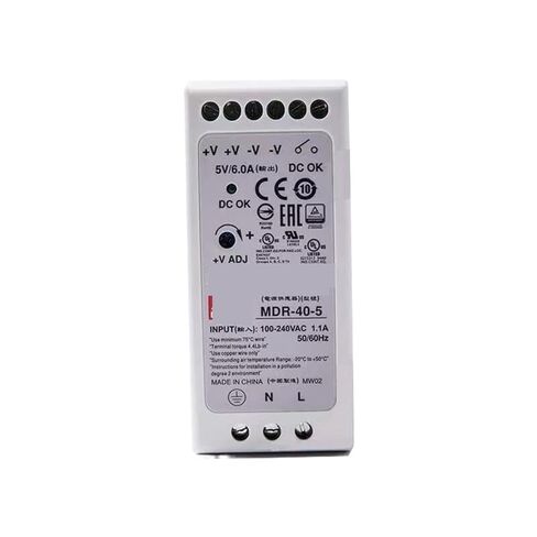 1pcs MDR-40-5 5V 6A 30W Single Output Industrial DIN Rail Power Supply AC-DC in Saudi Arabia