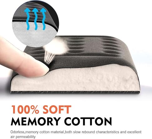 2 PCS Car Arm Rest Elbow Pads, Soft Car Arm Rest Support Pads, Central Control Armrest Box Door Relieve Pressure Non-Slip Breathable Armrest Cushion, Universal for Most Cars in Saudi Arabia