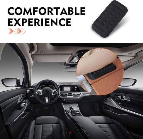 2 PCS Car Arm Rest Elbow Pads, Soft Car Arm Rest Support Pads, Central Control Armrest Box Door Relieve Pressure Non-Slip Breathable Armrest Cushion, Universal for Most Cars in Saudi Arabia