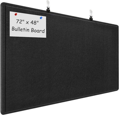 Large Bulletin Board - 72 x 48 Inches, Large Felt Board Decorative Pin Board for Wall, Foldable Photo Board, Lightweight Durable Pin Board for Home, Office, School, Classroom, Kitchen (Dark Camel) in Saudi Arabia