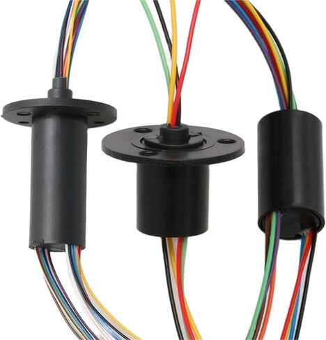 1PCS Micro Slip Ring 2/4//6/8/12/24 Wires 2A 12.5mm/15.5mm Rotor Stator Conductive-ring Rotate 360 ​​Degrees for Dining Table(U type 12.5mm 12CH) in Saudi Arabia