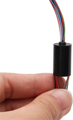1PCS Micro Slip Ring 2/4//6/8/12/24 Wires 2A 12.5mm/15.5mm Rotor Stator Conductive-ring Rotate 360 ​​Degrees for Dining Table(U type 12.5mm 12CH) in Saudi Arabia
