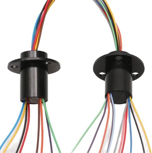 1PCS Micro Slip Ring 2/4//6/8/12/24 Wires 2A 12.5mm/15.5mm Rotor Stator Conductive-ring Rotate 360 ​​Degrees for Dining Table(U type 12.5mm 12CH) in Saudi Arabia