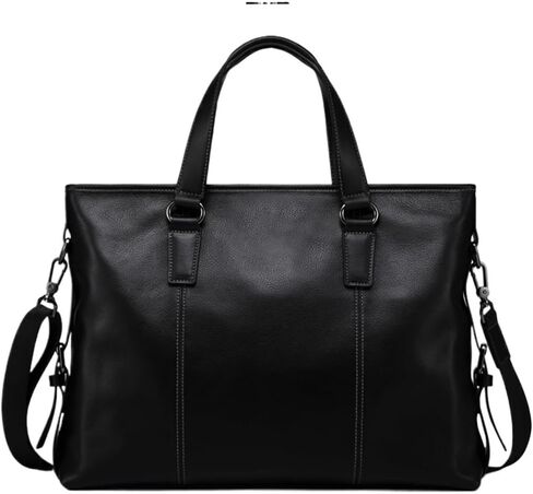 Genuine Leather Men's Casual Handbag Layer Cowhide Computer Bag Horizontal Crossbody in Saudi Arabia