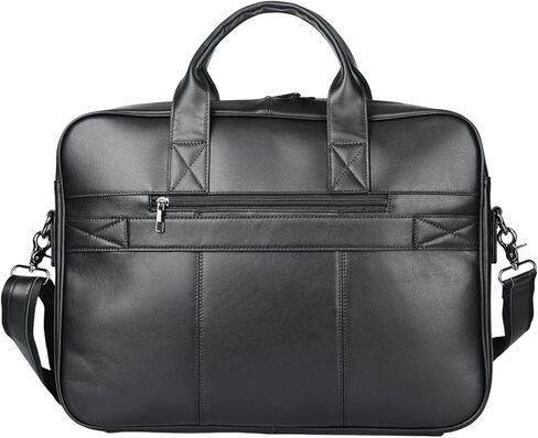 Genuine Crazy Horse Leather Briefcase for Men, 15.6 Inch Vintage Laptop Messenger Bag, Large Capacity Business Shoulder in Saudi Arabia