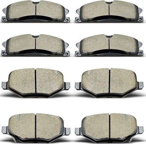 Front Rear Ceramic Brake Pads 8 Pieces Set fit for ford Explorer,Flex,Taurus,Police Interceptor Sedan/Utility,Special Service Police Sedan,for Lincoln MKS/MKT in Saudi Arabia