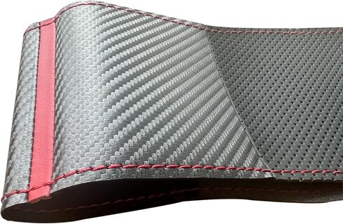 Carbon Fiber Steering Wheel Cover Compatible with Toyota Hilux Fortuner Custom Fit OEM Hand Stitched DIY Leather Interior Accessories in Saudi Arabia