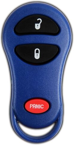 استبدال مفتاح KeylessOption لعام 2001 2002 2003 2004 2005 2006 2007 2008 كرايسلر تاون كونتري دودج كارافان جيب جراند شيروكي بليموث ريموت، 3 أزرار 04686481، يتضمن دليل البرمجة in Saudi Arabia