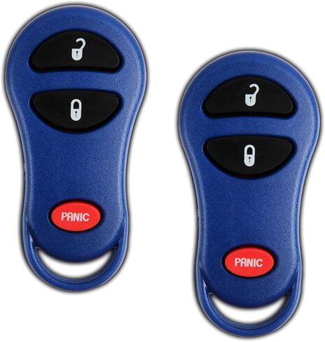 استبدال مفتاح KeylessOption لعام 2001 2002 2003 2004 2005 2006 2007 2008 كرايسلر تاون كونتري دودج كارافان جيب جراند شيروكي بليموث ريموت، 3 أزرار 04686481، يتضمن دليل البرمجة in Saudi Arabia