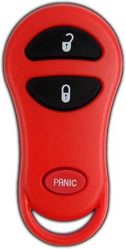 استبدال مفتاح KeylessOption لعام 2001 2002 2003 2004 2005 2006 2007 2008 كرايسلر تاون كونتري دودج كارافان جيب جراند شيروكي بليموث ريموت، 3 أزرار 04686481، يتضمن دليل البرمجة in Saudi Arabia