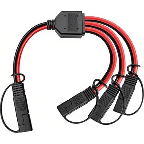 12AWG SAE DC Power Automotive Connector Cable,1 to 3 SAE Extension Cable, Fit for Suitable for Solar Battery Connection and Transfer -40cm in Saudi Arabia