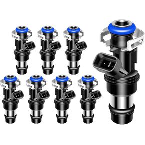 4 Holes 8PCS FJ315 Fuel Injectors Compatible with Chevy Silverado Suburban Tahoe for GMC Sierra Yukon for Cadillac Escalade for Buick for Hummer for Isuzu - Replace 17113698 17113553 in Saudi Arabia