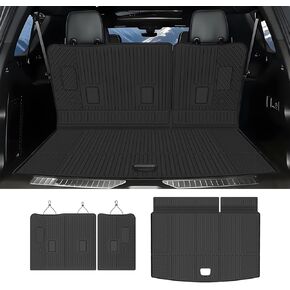 Cargo Mat Compatible with 2021-2026 Chevy Suburban/GMC Yukon XL Trunk Mat & Seat Back Protector All-Weather TPE Cargo Liner Replacement for 2021-2026 Chevy Suburban/GMC Yukon XL Accessories in Saudi Arabia