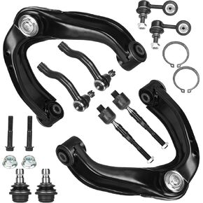 Front Upper Control Arm Suspension Kit Compatible with 2005-2019 Nissan Frontier 2005-2012 Pathfinder 2005-2015 Nissan Xterra with Ball Joint Sway Bars Tie Rod End K621245 K621246-10pc Set in Kuwait