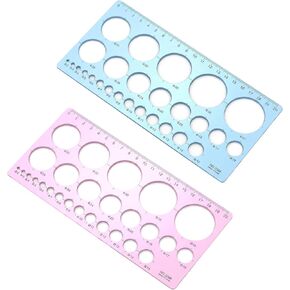 2Pcs Circle Stencils, Circle Template for Drawing Precision Design for Drafting and Art Projects in Saudi Arabia