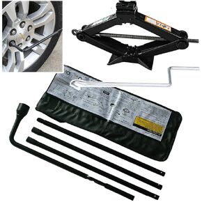 Spare Tire Tool Kit & Scissor Jack 2 Ton for Chevy Silverado/GMC Sierra (2000-2014), OEM Replacement Tire Repair Kit to Loosen or Tighten Wheel Lug Nuts and Raise/Lower Spare Tire in Saudi Arabia