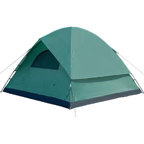 Waterproof 3-4 Person Camping Tent with Awning, Pyramid Teepee Tents for Family, 3 Season Anti-UV Weatherproof, Roomy Tipi Tent for Family Camping, Outdoor, Backpacking, Hiking in Saudi Arabia