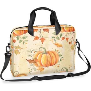 Laptop Bag Autumn Fall Maple Leaf Pumpkins Laptop Case Sleeve Messenger Bags with Shoulder Strap Briefcase for Laptop 13 14 14.5 15.6 16 in in Saudi Arabia