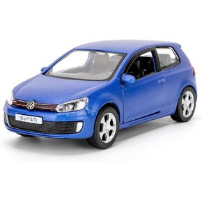 1:36 Volkswagen Golf GTI Toy Car, Diecast Pull Back Model Car, Doors Open, Collection Kids Toy for Aged 3 and up, Gift Blue in Kuwait