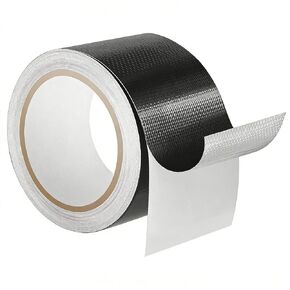 Quinnsus Waterproof Repair Tape for Fabric, Awnings, Tarp, Tents, RV Roof, Underbelly, Canvas, Sail and Boat Cover, UVproof and Heat-Resistant Tear Repair Pctch Kit(Black, 3 Inch X 25 Ft) in Saudi Arabia