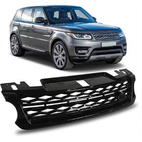 Front Bumper Mesh Grille Compatible with Land Rover Range Rover Sport 2014-2017,Glossy Black Grill in Saudi Arabia