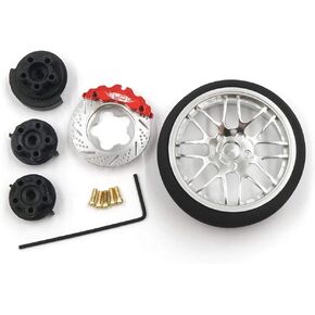 Yeah Racing YA-0626SV Aluminum Transmitter Steering Wheel Set Silver Type B in Saudi Arabia