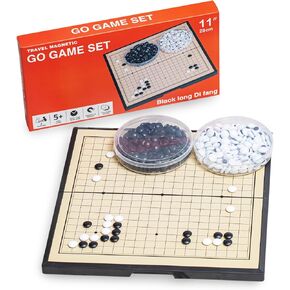 Go Game Set 11 inches - Foldable, Portable and Travel Set, (19 x 19) Strategic Magnetic Board Game (weiqi) in Saudi Arabia