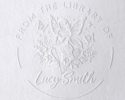 Book Embosser Personalized Custom Library Name Embosser Book Stamp for Book Lovers, Libraries, and Gifts, Personalized Embosser with Custom Design in Saudi Arabia