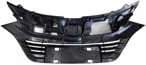 شبكة المصد الأمامي متوافقة مع 2019-2022 Honda HR-V HRV مع شعار الكروم غطاء المحرك العلوي للشواية ABS أسود فضي بديل لـ HO1200240 HO1200240CAPA 19 20 21 22 in Kuwait