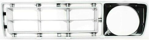 New Headlight Grille Trim Bezels Silver with Round Holes Passenger & Driver Side for Ford F100 F150 F250 F350 F500 1976-1977 Direct Replacement D6TZ8151A D6TZ8150A FO1200106 FO1200107 in Saudi Arabia