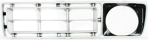 New Headlight Grille Trim Bezels Silver with Round Holes Passenger & Driver Side for Ford F100 F150 F250 F350 F500 1976-1977 Direct Replacement D6TZ8151A D6TZ8150A FO1200106 FO1200107 in Saudi Arabia
