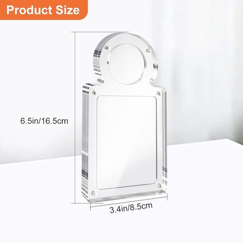Heavy Acrylic Case Compatible with PKMN Day 2026 Coin and Promotion Card, 15mm Ultra-Thick Magnetic Display Box, Precision-Grooved TCG Card & Metal Coin Combo Protector Showcase in Saudi Arabia