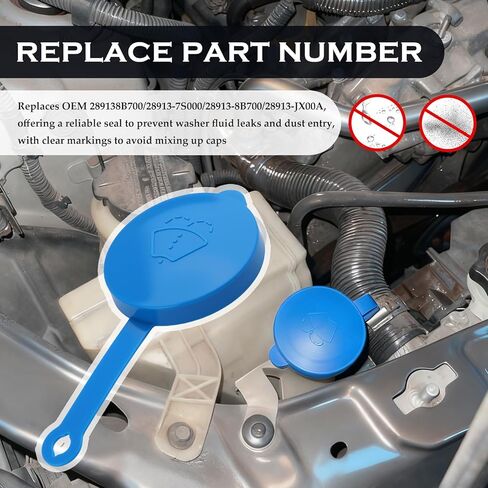 Windshield Washer Reservoir Cap OEM#289138B700,Windshield Washer Fluid Cap Compatible with Nissan Titan Maxima Infiniti G20 G35,Portable Windshields Wiper Fluid Caps Replacement in Saudi Arabia