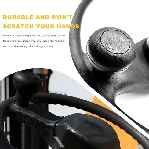 Steering Wheel Knob, 8mm Screw Car Wheel Power Handle Spinner Turning Aid Ball, Universal Non-Slip Steering Wheels Spinner Labor-Saving Rotator for Forklifts Tractors Trucks in Saudi Arabia